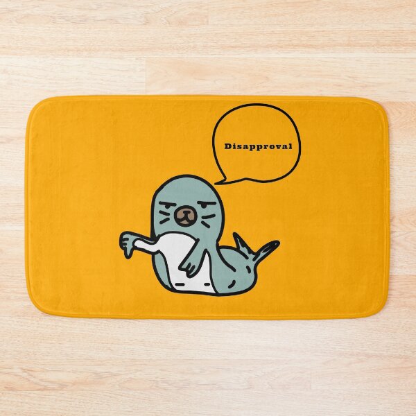 Item preview, Seal of Disapproval amazing grumpy seal funny design  designed and sold by thebaronart.
