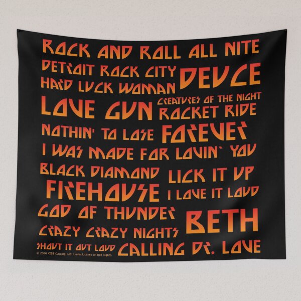 Item preview, KISS Band Legendary Songs  designed and sold by designminimal.