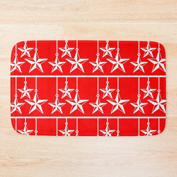 Artikelvorschau, Merry Christmas Star ( red background ) entworfen und verkauft von Patternsonly.