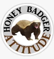 Honey Badger Attitude Sticker