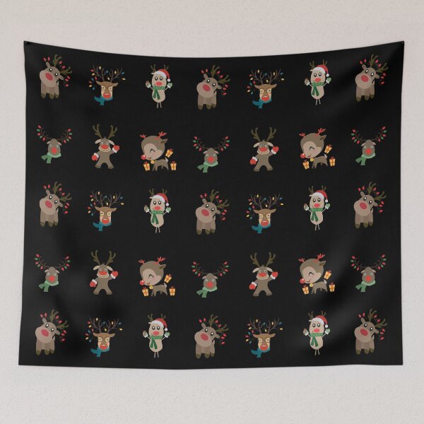 Item preview, Cute Christmas Deers Bundle designed and sold by designbychow.