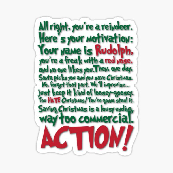 You are a reindeer, heres your motivation Sticker