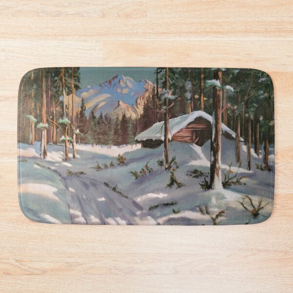 Item preview, Snow covered cabin designed and sold by RussMarwinArt.