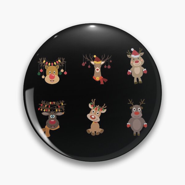 Item preview, Cute Christmas Deers Bundle designed and sold by designbychow.