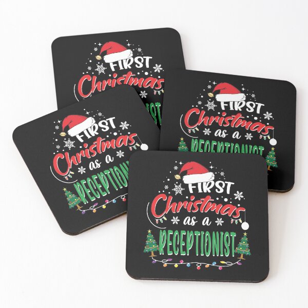 Item preview, First Christmas as a Receptionist Funny 1st Christmas Gifts Ideas for New Receptionist Receptionists designed and sold by clothesy7.