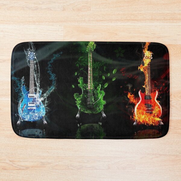 Item preview, 3 elements symbol of nature and guitar depiction designed and sold by 42youbest.