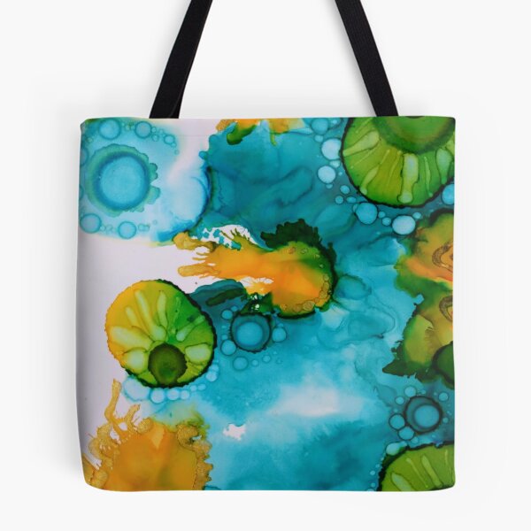 Item preview, Blue, yellow and green abstract designed and sold by Andrea Garber.