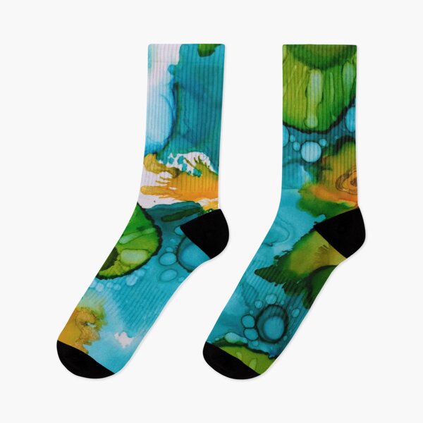 Item preview, Blue, yellow and green abstract designed and sold by Andrea Garber.