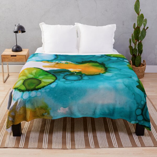 Item preview, Blue, yellow and green abstract designed and sold by Andrea Garber.