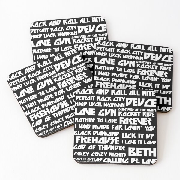 Item preview, KISS Band Legendary Songs Black and White designed and sold by designminimal.