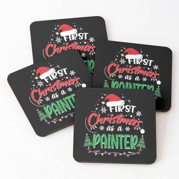 Item preview, First Christmas as a Painter Funny 1st Christmas Gifts Ideas for New Painter Painters designed and sold by clothesy7.