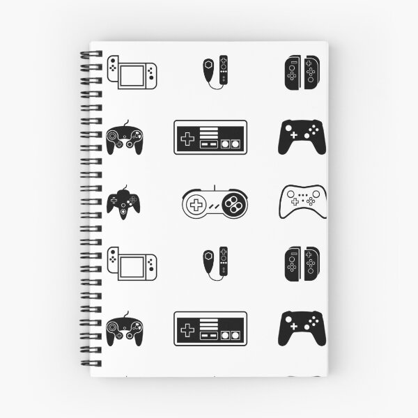Item preview, Video game lover, controllers, retro video game consoles in pattern designed and sold by Bacilococo.