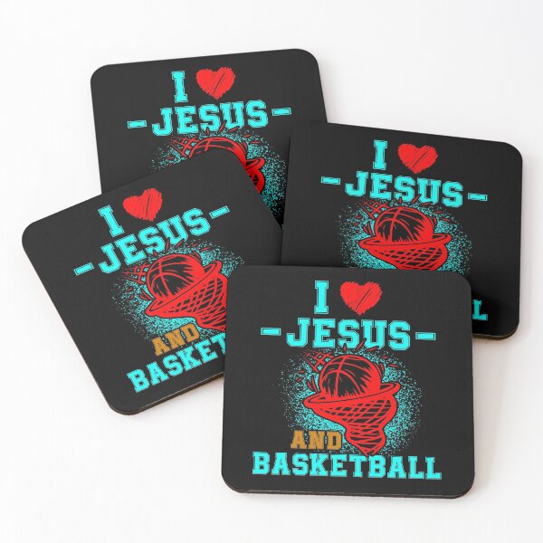 Item preview, i love jesus and basketball gift lover designed and sold by mlnana.