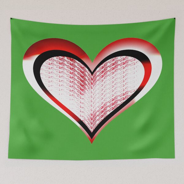 Item preview, Red And Black Heart designed and sold by customgiftstore.