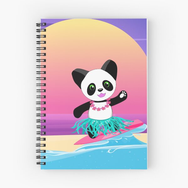 Item preview, Happy Summer - featuring Happy Panda. By Cute Kawaii Art. designed and sold by CuteKawaiiArt.
