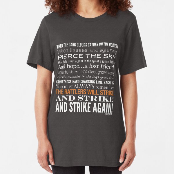 Orange Strike Collection by Graphic Snob® Slim Fit T-Shirt