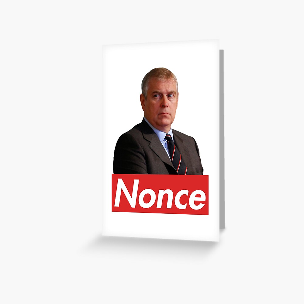 Prince Andrew Nonce Greeting Card