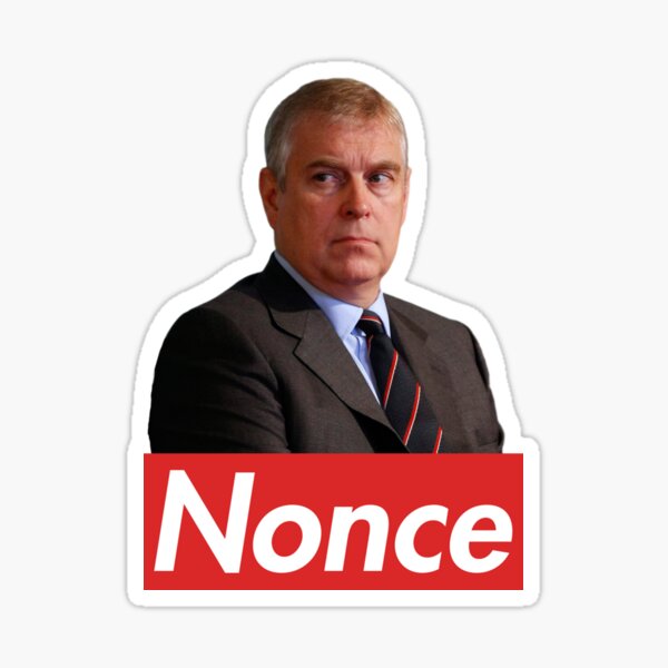 Prince Andrew Nonce Sticker