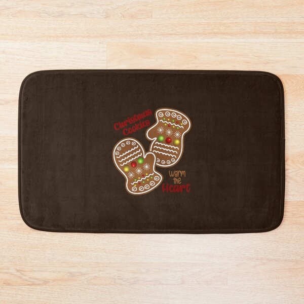 Item preview, Christmas Cookies Warm the Heart - Dark Brown Background designed and sold by PawsitiveMum.