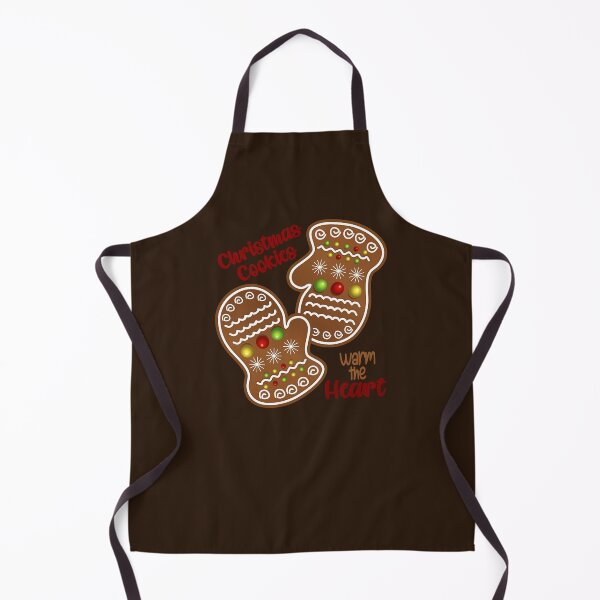 Item preview, Christmas Cookies Warm the Heart - Dark Brown Background designed and sold by PawsitiveMum.