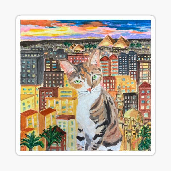 City Kitty-CAIRO Sticker