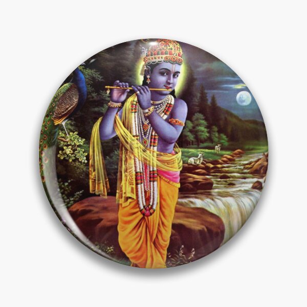 Aperçu de l'œuvre Impression de Dieu hindou Krishna créée et vendue par posterbobs.