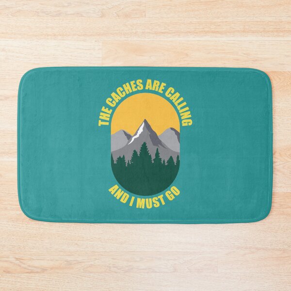 Item preview, The caches are calling me and I must go- design for geocaching in yellow designed and sold by anins-azuree.