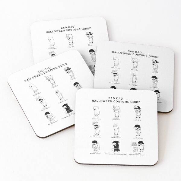 Item preview, Sad Dad Halloween Costume Guide designed and sold by Taggart-and-Son.