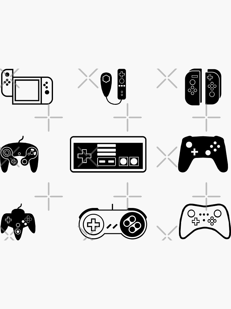 Old School Gaming Sticker for Sale by FanStickers