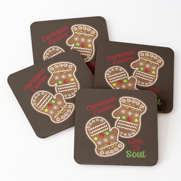 Item preview, Christmas Cookies Warm the Soul - Brown Background designed and sold by PawsitiveMum.