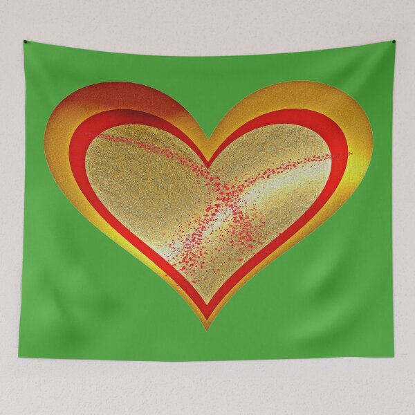 Item preview, Red Golden Heart designed and sold by customgiftstore.