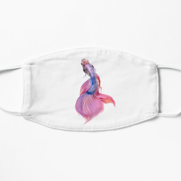 colorful beta fish Flat Mask