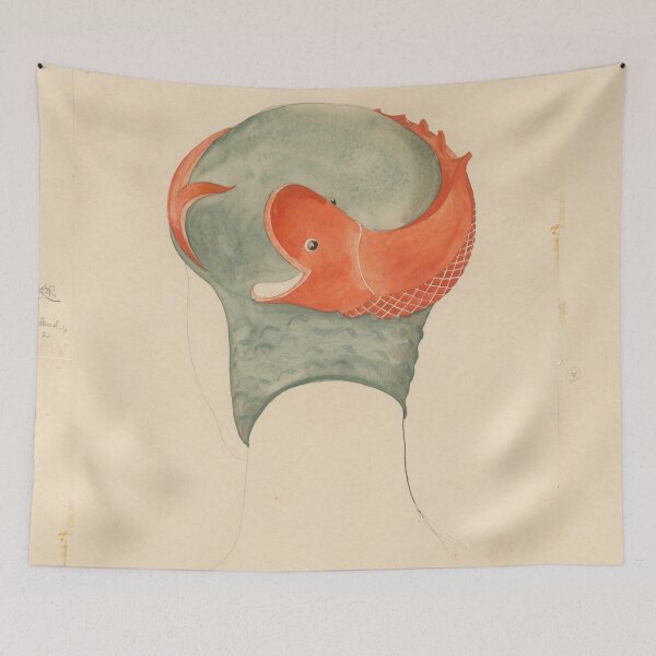 Item preview, Funny looking fish head designed and sold by Vintage Designs +.