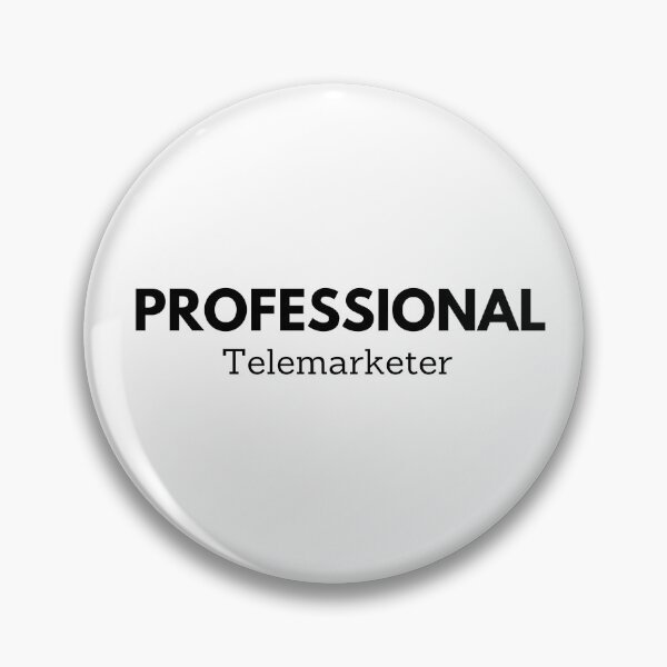 Item preview, Professional telemarketer - telemarketing work gift gag funny humor senior rep sales counter nerdy geek minimalist professional manager marketing coworker gift designed and sold by CJCTEES.