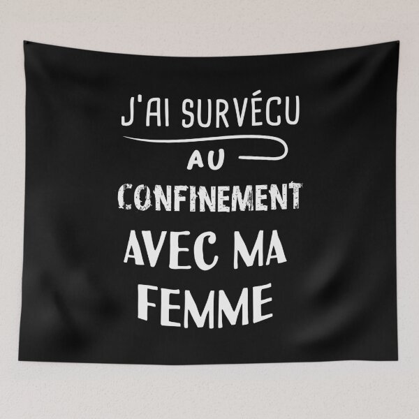 Item preview, I survived confinement with my wife designed and sold by Catcrea.