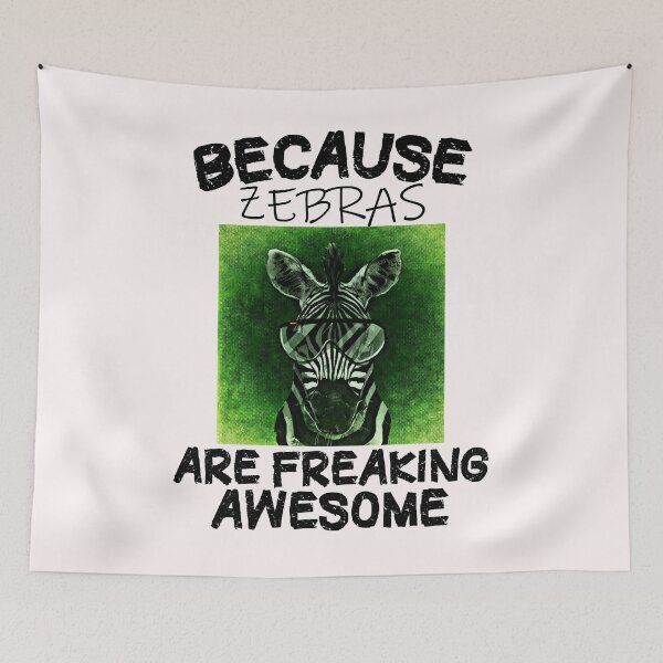 Item preview,  Because Zebras Are Freaking Awesome, zebra bubble gum designed and sold by happy gift art.