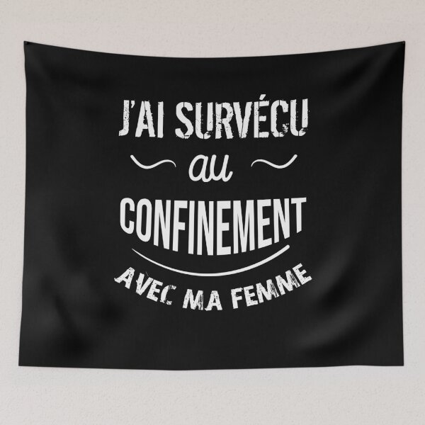 Item preview, I survived confinement with my wife designed and sold by Catcrea.