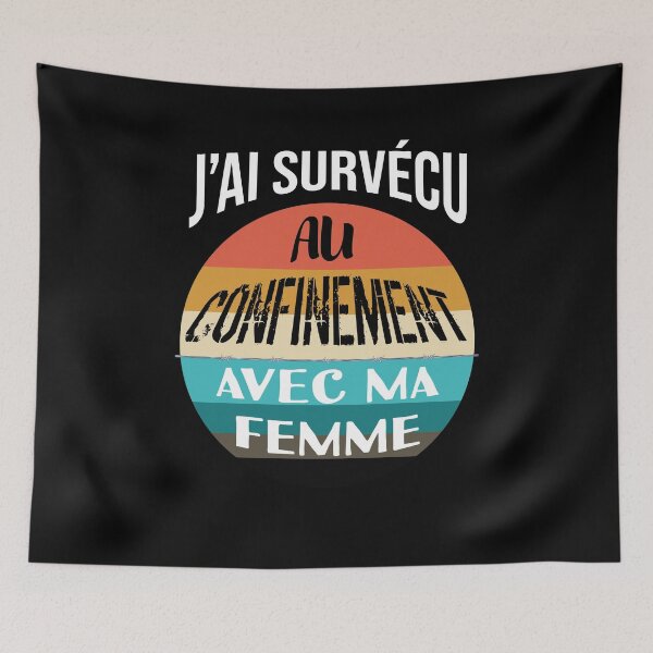 Item preview, I survived confinement with my wife designed and sold by Catcrea.