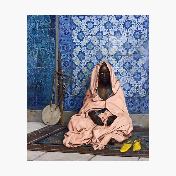 Item preview, Man sitting in the street corner vintage art - Jean-Léon Gérôme designed and sold by Vintage Designs +.