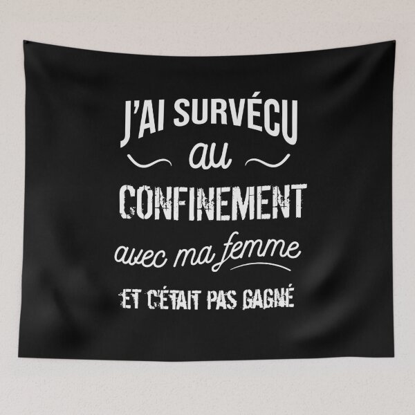 Item preview, I survived confinement with my wife designed and sold by Catcrea.