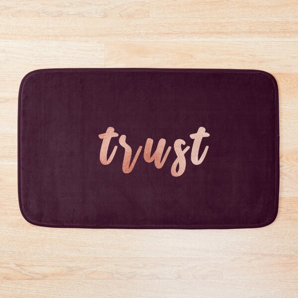 Item preview, Trust Rose Gold Inspirational Calligraphy Quote designed and sold by NAYANA S KUMAR.