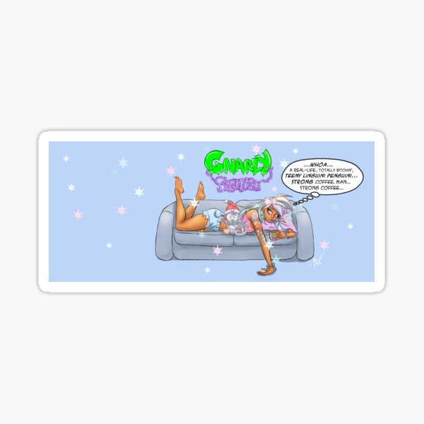 Gnarly Science Winter Mug Sticker