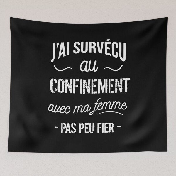 Item preview, I survived confinement with my wife designed and sold by Catcrea.