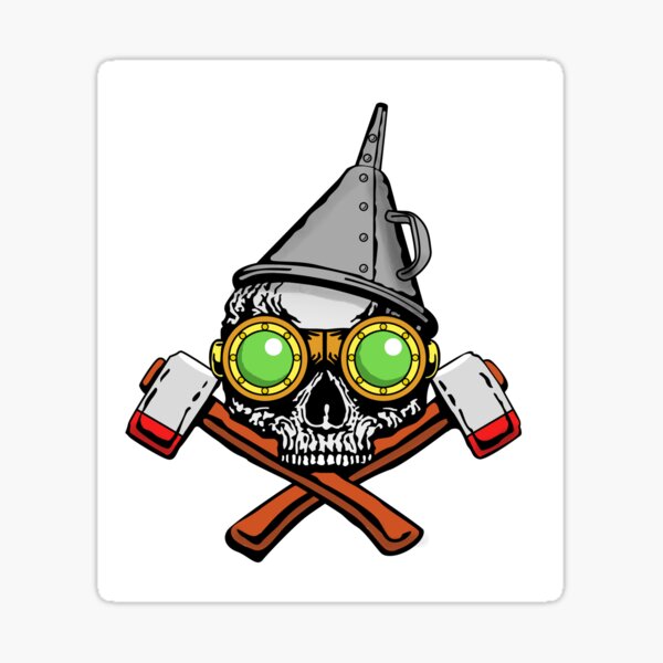 ""Tin Man Logo"" Sticker by JonHuss | Redbubble