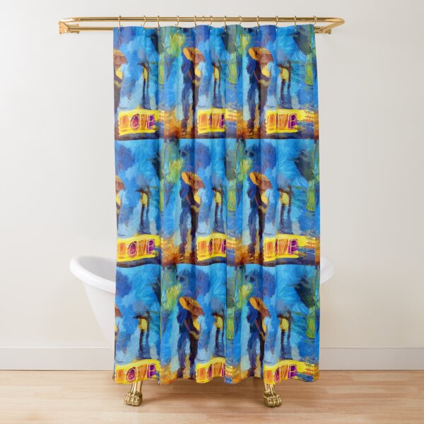 Spread love Shower Curtain