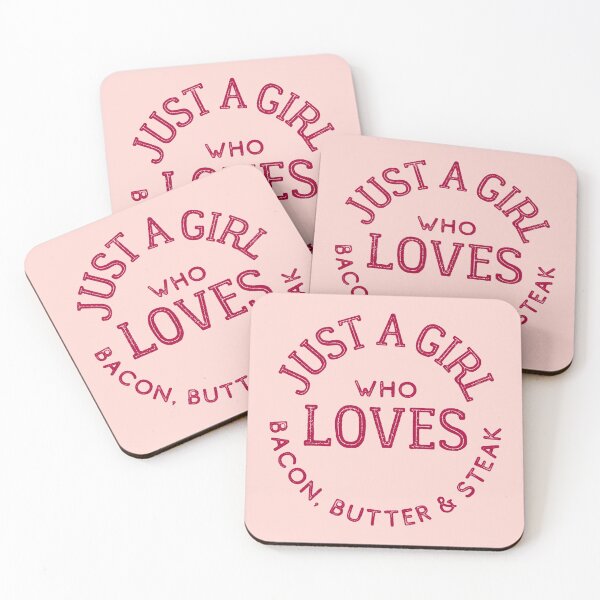 Item preview, Just a Girl Who Loves Bacon, Butter & Steak Keto designed and sold by kroegerjoy.