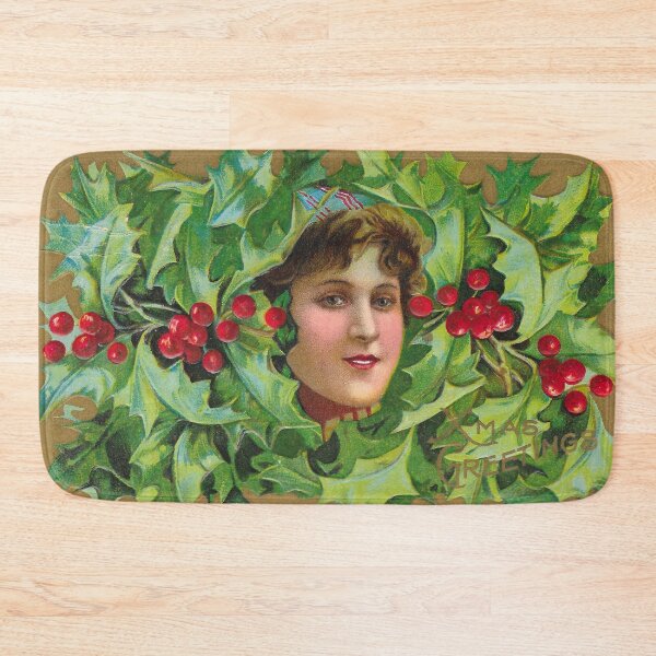 Item preview, Antique Christmas Holly Ephemera designed and sold by Periscope9.