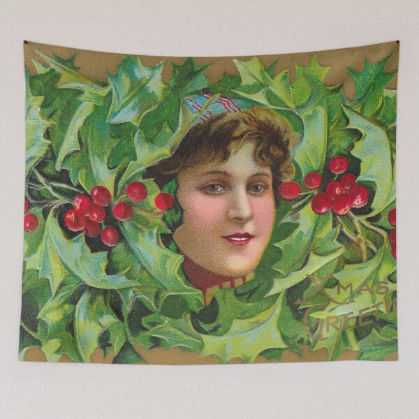Item preview, Antique Christmas Holly Ephemera designed and sold by Periscope9.