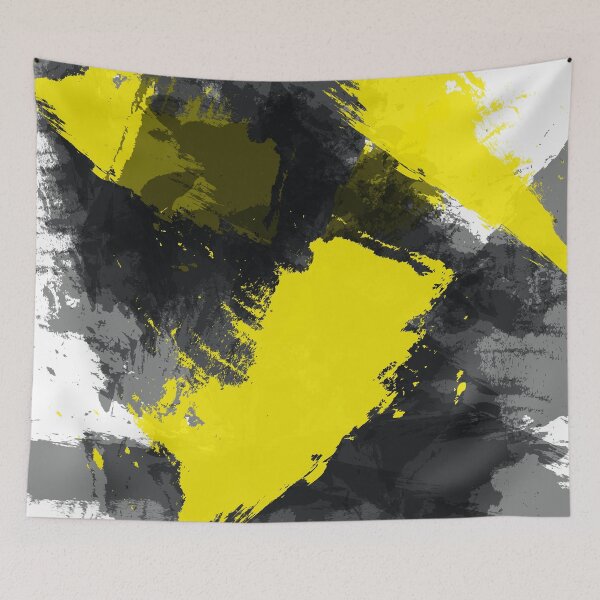 Item preview, Yellow and Black Paint Splash designed and sold by Design Minds Boutique.