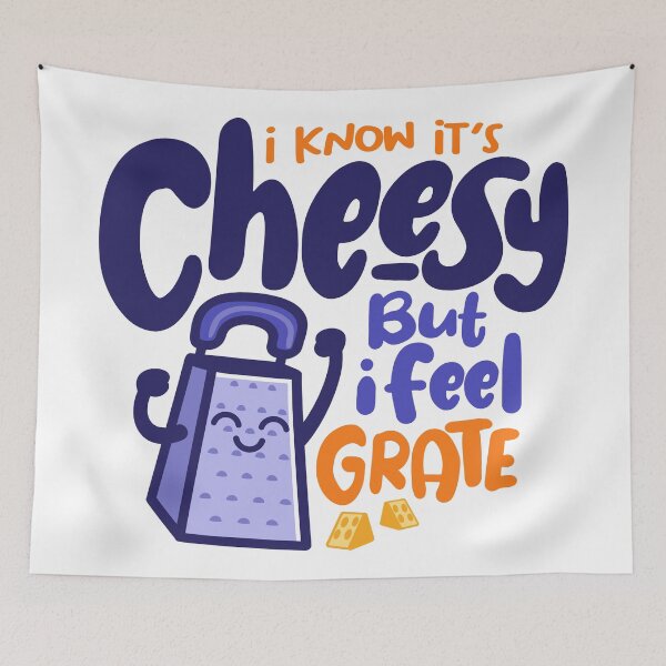 Item preview, i know it’s cheesy, but i feel grate. funny pun food cheese designed and sold by miftake.